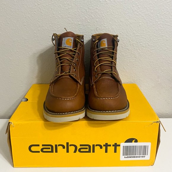 Carhartt Men's 6 Inch Waterproof Wedge Soft Toe Work Boot - Picture 2 of 8